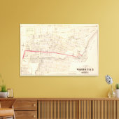 Dexter Asylum and Central Bridge Atlas Map Leinwanddruck (Insitu (Wohnzimmer))