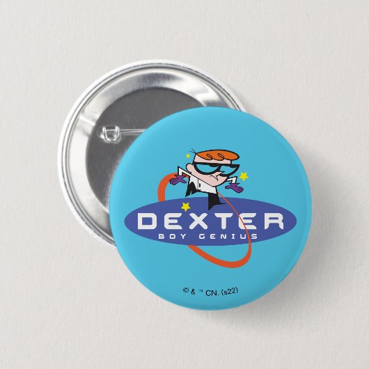 Dexter "Boy Genius" Button (Vorne & Hinten)