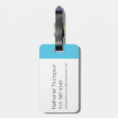 Dexter "Boy Genius" Gepäckanhänger (Rückseite vertikal)