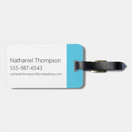 Dexter "Boy Genius" Gepäckanhänger (Rückseite horizontal)