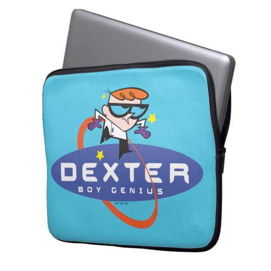 Dexter "Boy Genius" Laptopschutzhülle (Vorderseite Links)