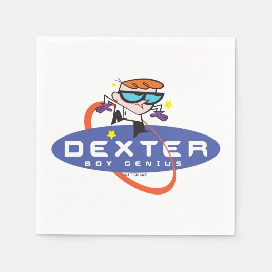 Dexter "Boy Genius" Serviette (Vorderseite)