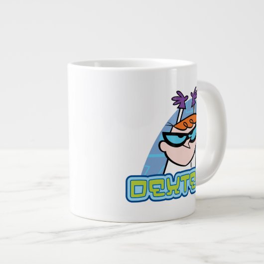 Dexter Character Name Graphic Jumbo-Tasse (Vorderseite Rechts)