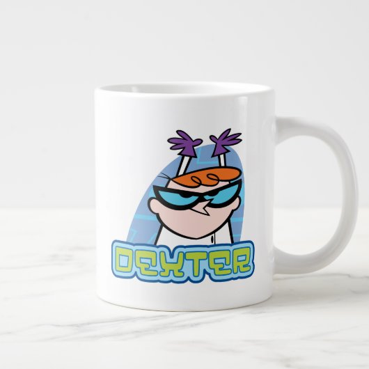 Dexter Character Name Graphic Jumbo-Tasse (Rechts)