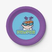 Dexter Character Name Graphic Pappteller (Vorderseite)