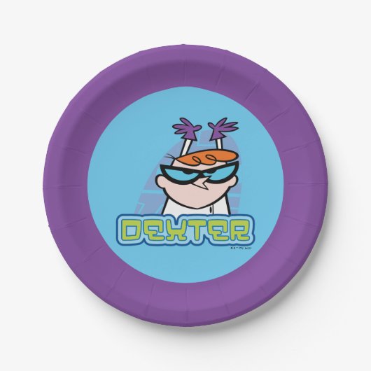 Dexter Character Name Graphic Pappteller (Vorderseite)