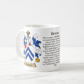 Dexter, der Ursprung, die Bedeutung und das Wappen Kaffeetasse (Vorderseite Links)