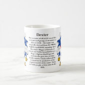 Dexter, der Ursprung, die Bedeutung und das Wappen Kaffeetasse (Mittel)