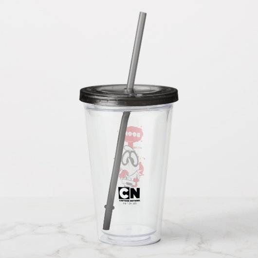 Dexter Detonation-Grafik Acryltrinkbecher (Rückseite)