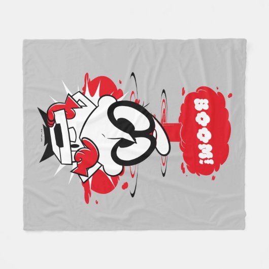 Dexter Detonation-Grafik Fleecedecke (Vorderseite (Horizontal))