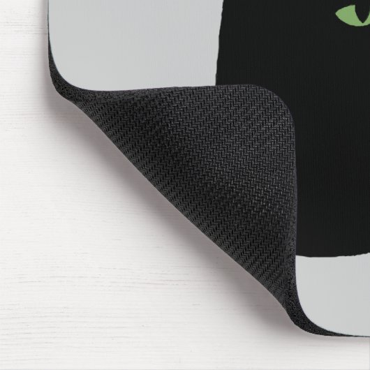 Dexter die fette schwarze Katze Mousepad (Ecke)
