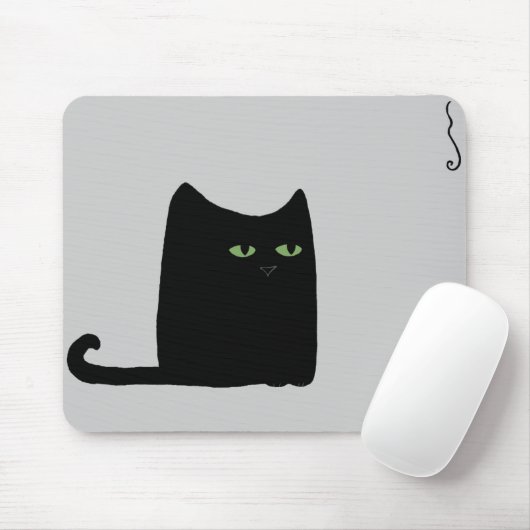Dexter die fette schwarze Katze Mousepad (Mit Mouse)