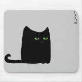Dexter die fette schwarze Katze Mousepad (Vorne)