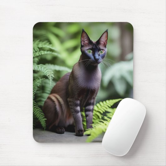 Dexter, die schwarze Siamkatze, Mousepad (Mit Mouse)