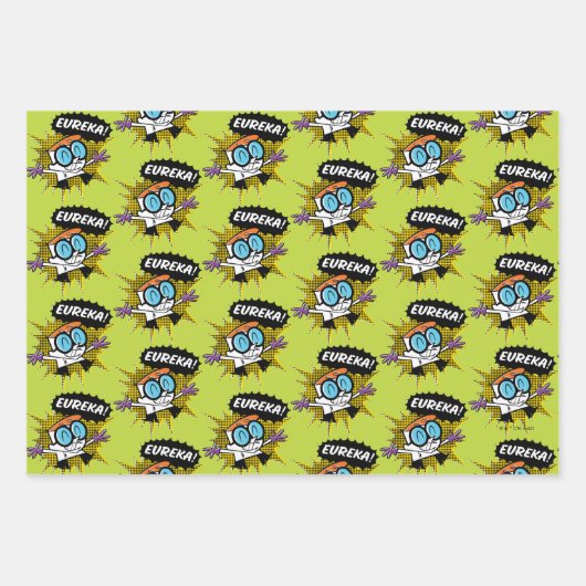 Dexter "Eureka!" Halftone Callot Graphic Geschenkpapier Set (Vorderseite 2)