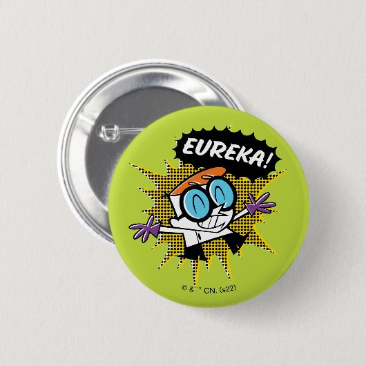 Dexter "Eureka!" Halftone Callout Graphic Button (Vorne & Hinten)
