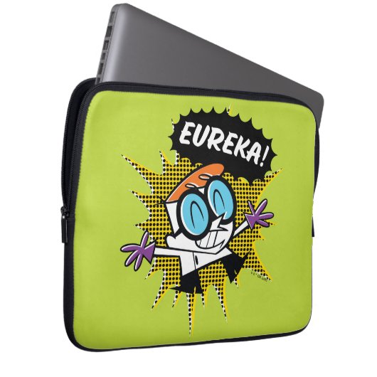 Dexter "Eureka!" Halftone Callout Graphic Laptopschutzhülle (Vorne Rechts)