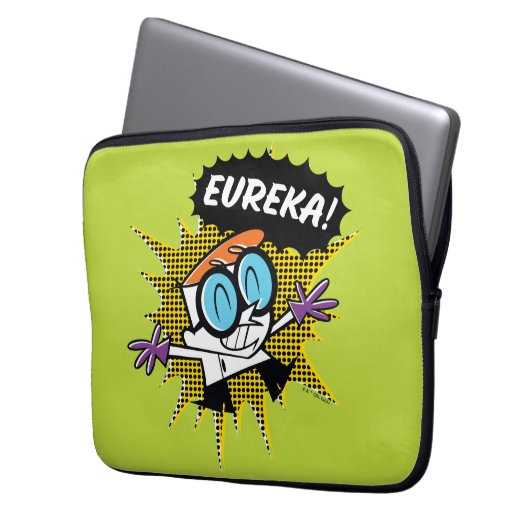 Dexter "Eureka!" Halftone Callout Graphic Laptopschutzhülle (Vorderseite Links)