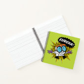 Dexter "Eureka!" Halftone Callout Graphic Notizblock (Innenseite)
