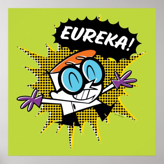 Dexter "Eureka!" Halftone Callout Graphic Poster (Vorne)