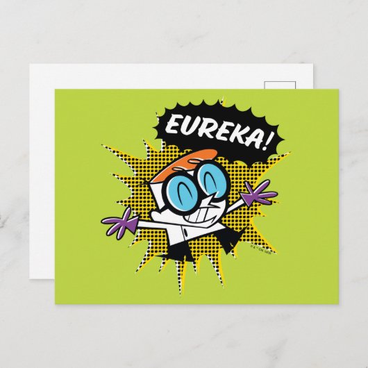 Dexter "Eureka!" Halftone Callout Graphic Postkarte (Vorne/Hinten)