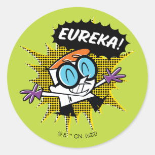 Dexter "Eureka!" Halftone Callout Graphic Runder Aufkleber
