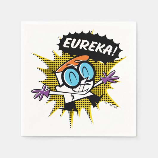 Dexter "Eureka!" Halftone Callout Graphic Serviette (Vorderseite)