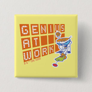 Dexter "Genius at work" Button