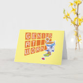 Dexter "Genius at work" Karte (Gelbe Blume)