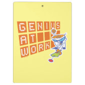 Dexter "Genius At Work" Klemmbrett (Rückseite)