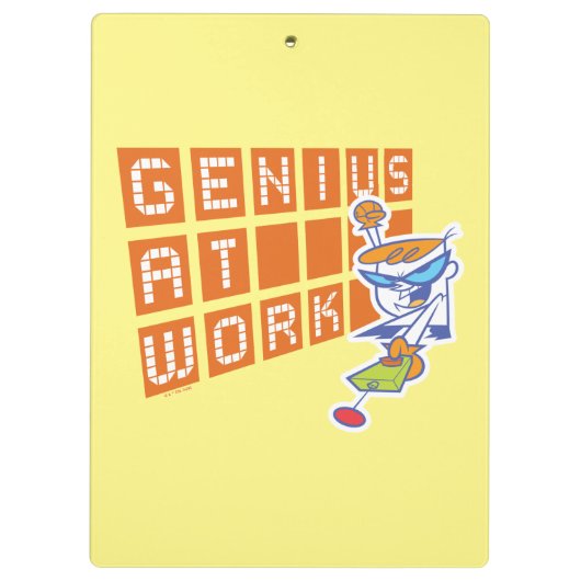 Dexter "Genius At Work" Klemmbrett (Rückseite)