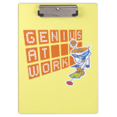 Dexter "Genius At Work" Klemmbrett (Vorderseite)