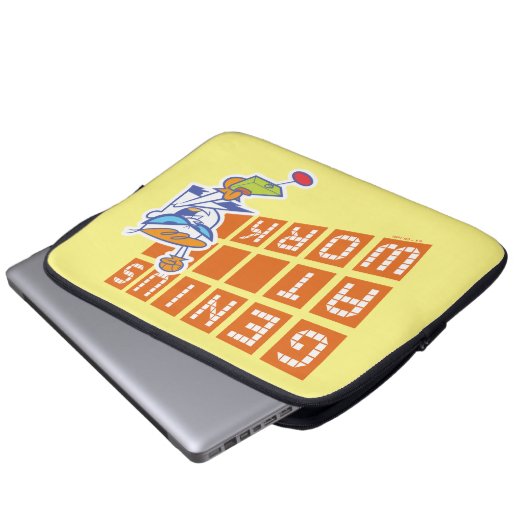 Dexter "Genius at work" Laptopschutzhülle (Vorne Knopf)