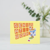 Dexter "Genius at work" Postkarte (Stehend Vorderseite)