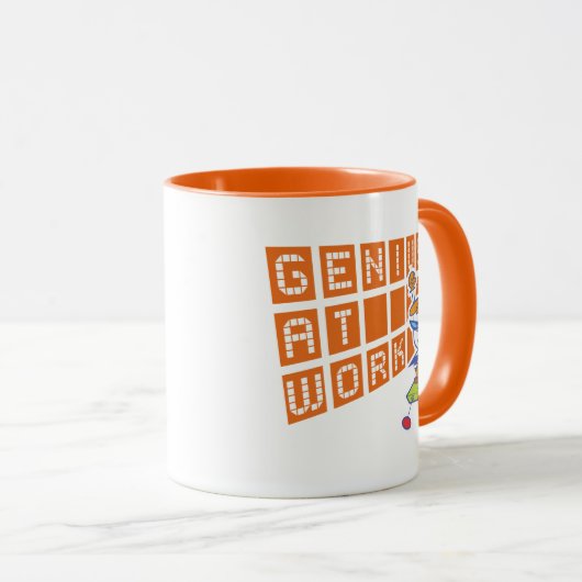 Dexter "Genius At Work" Tasse (VorderseiteRechts)