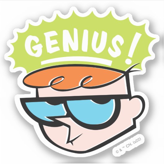 Dexter "Genius" Callout Graphic Aufkleber (Vorderseite)