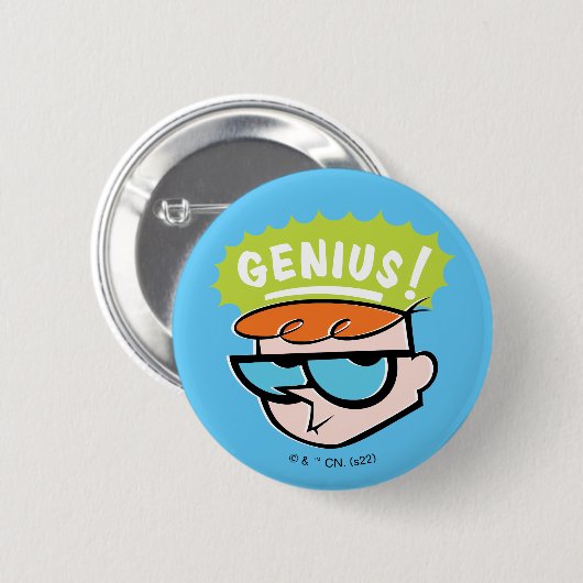 Dexter "Genius" Callout Graphic Button (Vorne & Hinten)