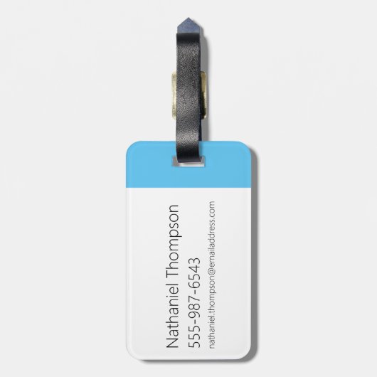 Dexter "Genius" Callout Graphic Gepäckanhänger (Rückseite vertikal)