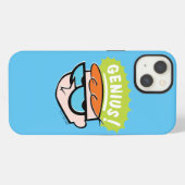 Dexter "Genius" Callout Graphic iPhone Hülle (Rückseite (Horizontal))