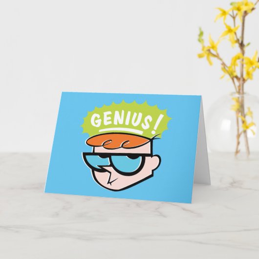 Dexter "Genius" Callout Graphic Karte (Gelbe Blume)
