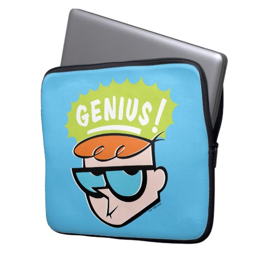 Dexter "Genius" Callout Graphic Laptopschutzhülle (Vorderseite Links)