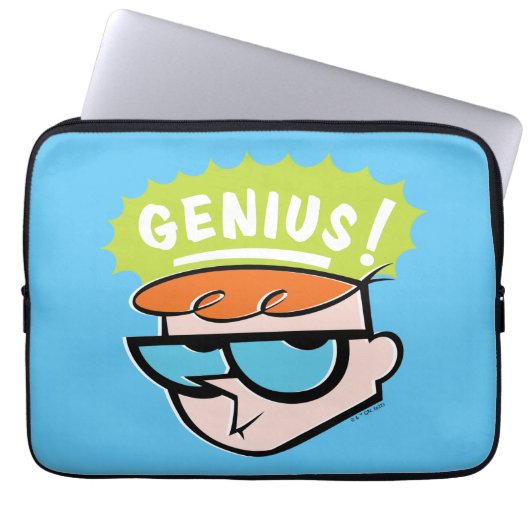 Dexter "Genius" Callout Graphic Laptopschutzhülle (Vorderseite)