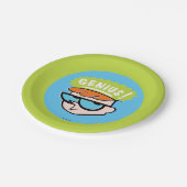 Dexter "Genius" Callout Graphic Pappteller (Schrägansicht)