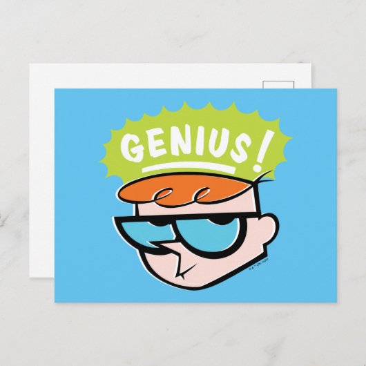 Dexter "Genius" Callout Graphic Postkarte (Vorne/Hinten)
