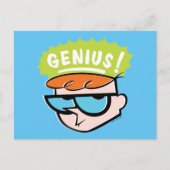 Dexter "Genius" Callout Graphic Postkarte (Vorderseite)