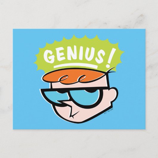 Dexter "Genius" Callout Graphic Postkarte (Vorderseite)