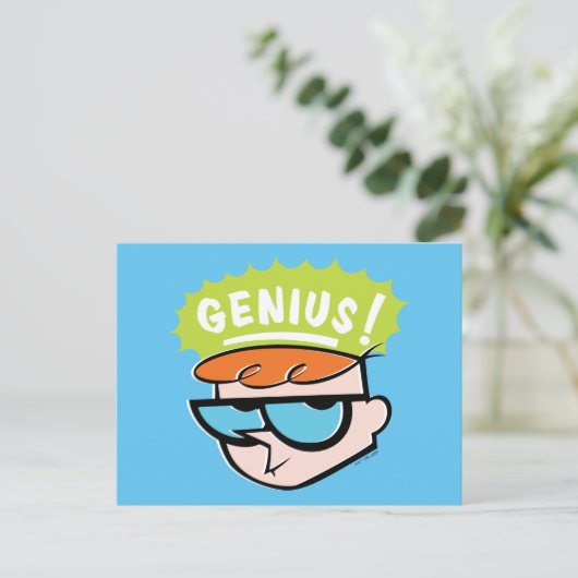 Dexter "Genius" Callout Graphic Postkarte (Stehend Vorderseite)
