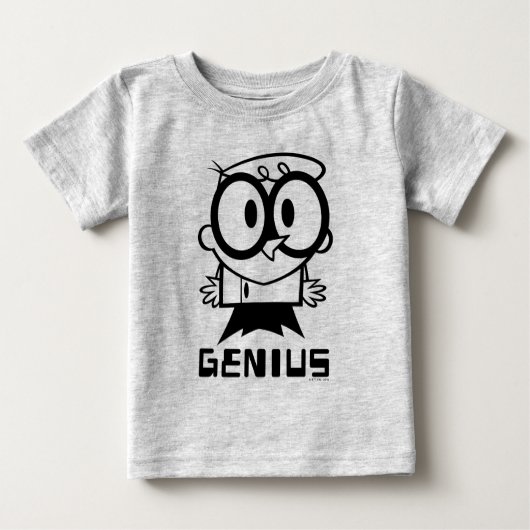 Dexter "Genius" Kontur Graphic Baby T-shirt (Vorderseite)