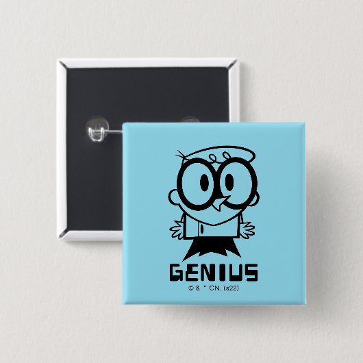 Dexter "Genius" Kontur Graphic Button (Vorne & Hinten)