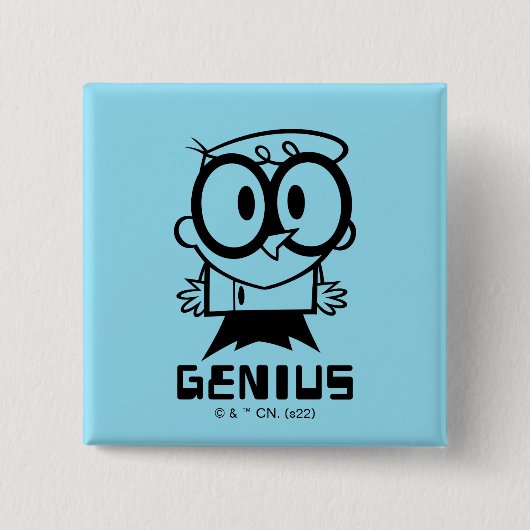 Dexter "Genius" Kontur Graphic Button (Vorderseite)